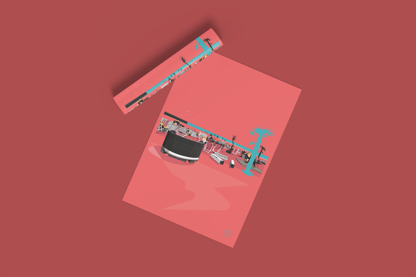 Folkestone Poster - 'I Used To Eat Candyfloss Here. Pink