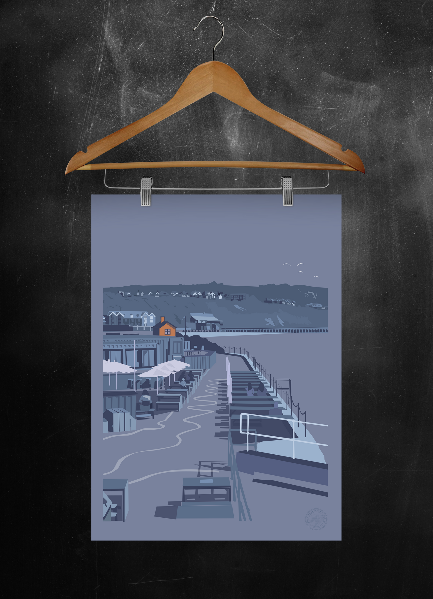 Folkestone Poster - 'Sail Away' Folkestone Harbour