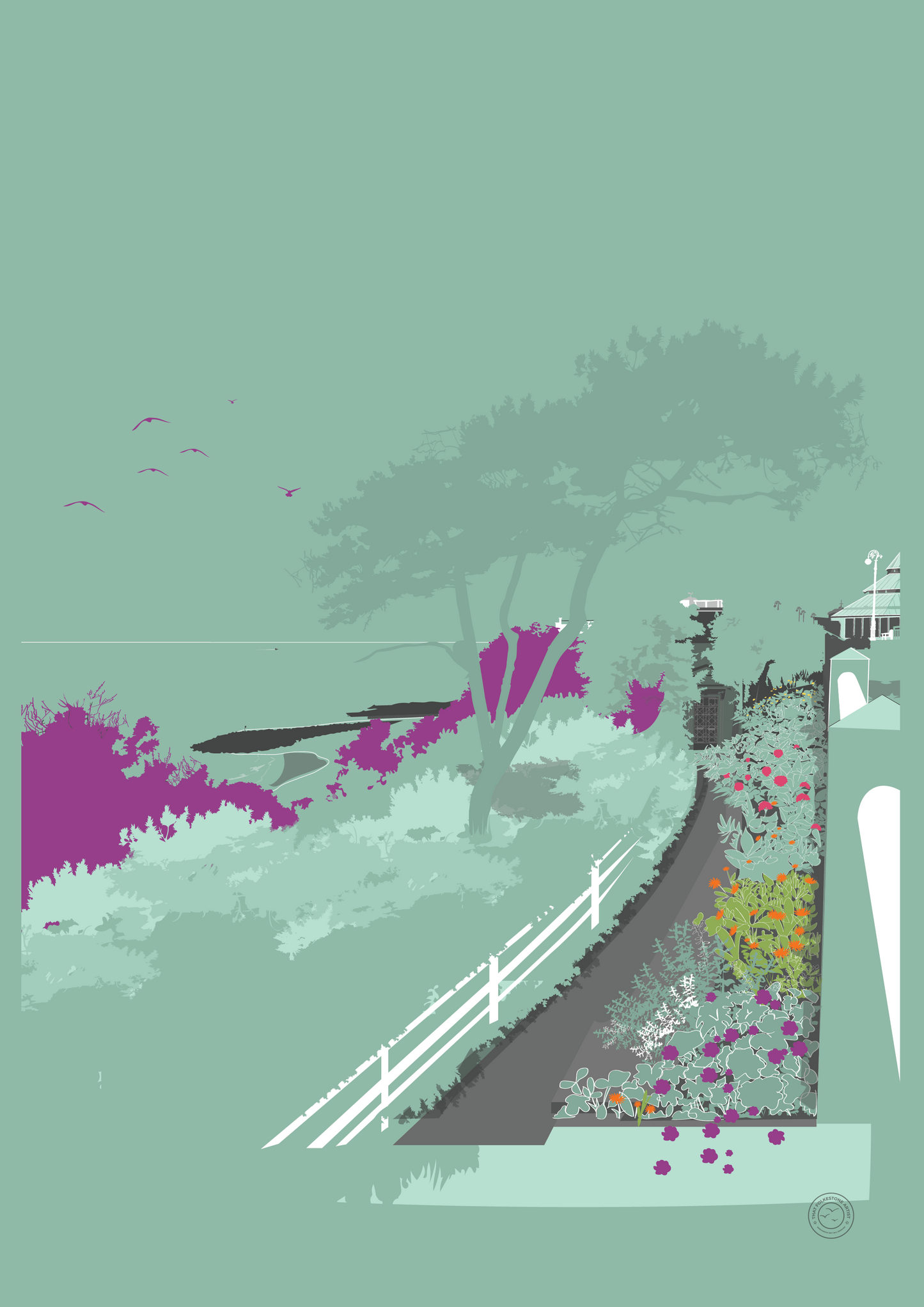 Purple & Green Leas | Folkestone Art