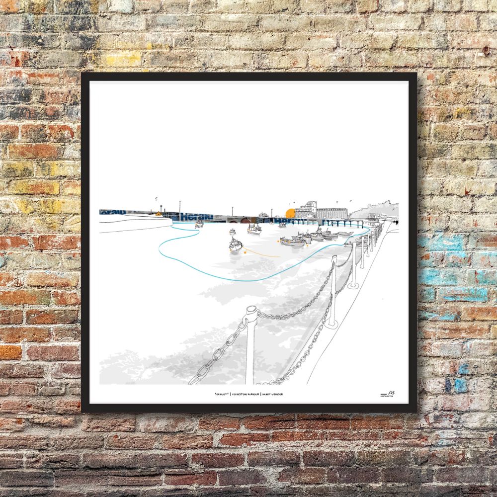 Folkestone Harbour Print | ' Oh Buoy' | Folkestone Art