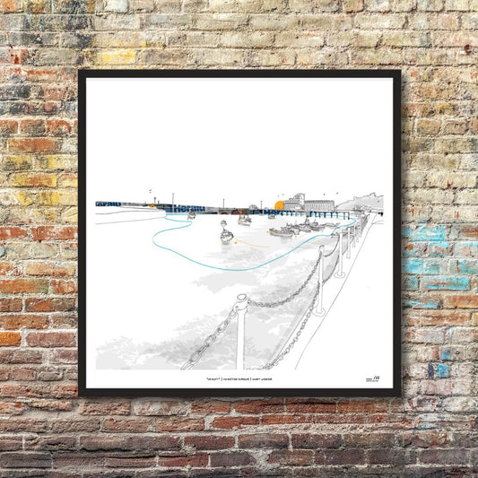 Folkestone Harbour Print | ' Oh Buoy' | Folkestone Art