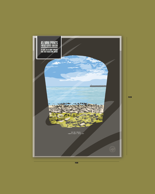 ARCH #84 -  Mini Art Print. Folkestone. A5