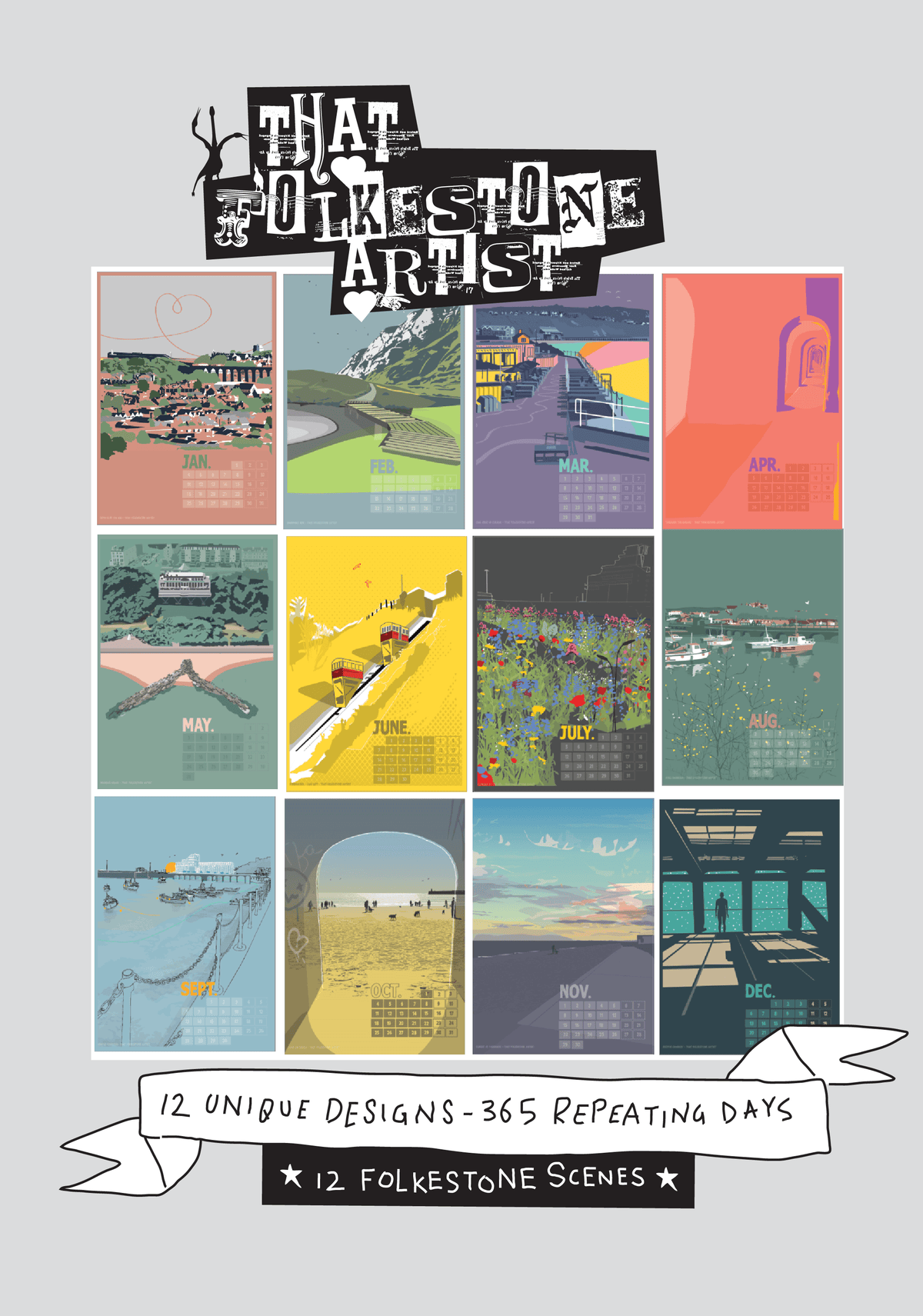 That Folkestone Artist Wall Calendar 2027