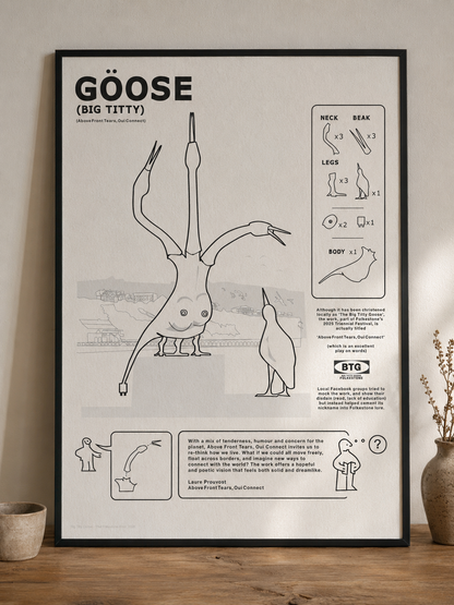 Big Titty Goose (Ikea Style) A3 Print