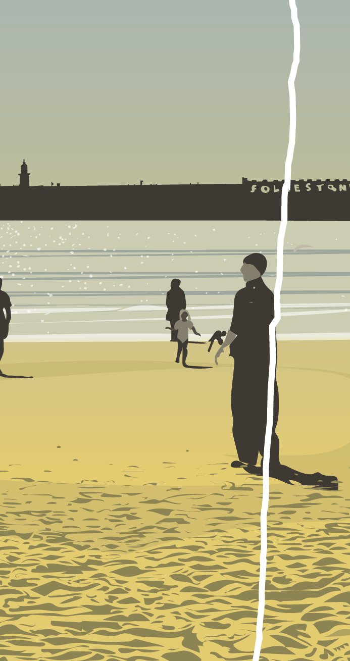 Folkestone Poster - Dogs on the Beach 2025