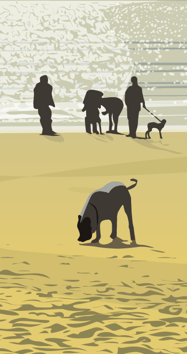 Folkestone Poster - Dogs on the Beach 2025