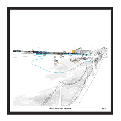 Folkestone Harbour Print | ' Oh Buoy' | Folkestone Art