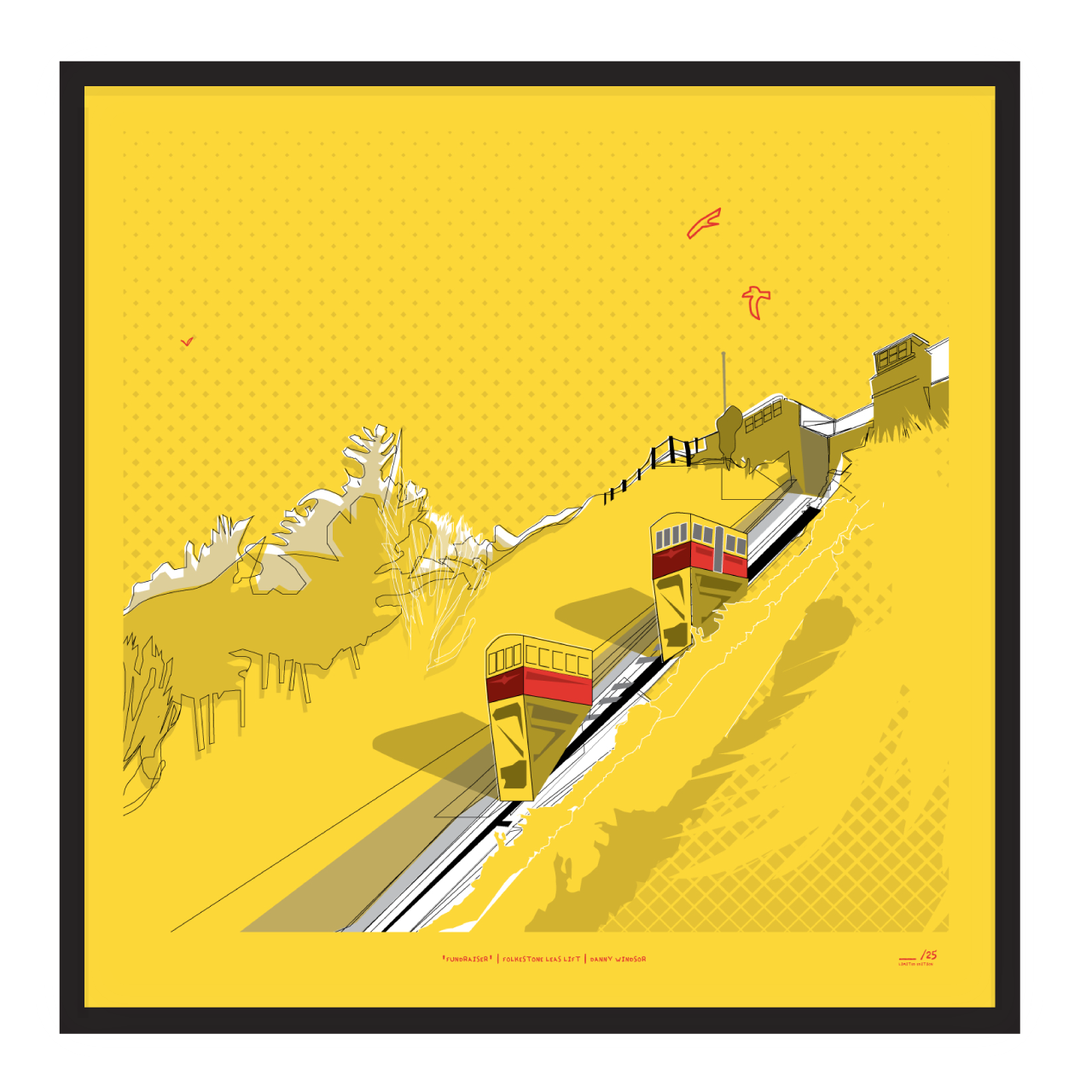 Leas Lift Print | 'Fundraiser' | Folkestone Art