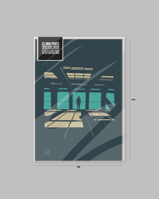 Gormley Blue - Mini Art Print