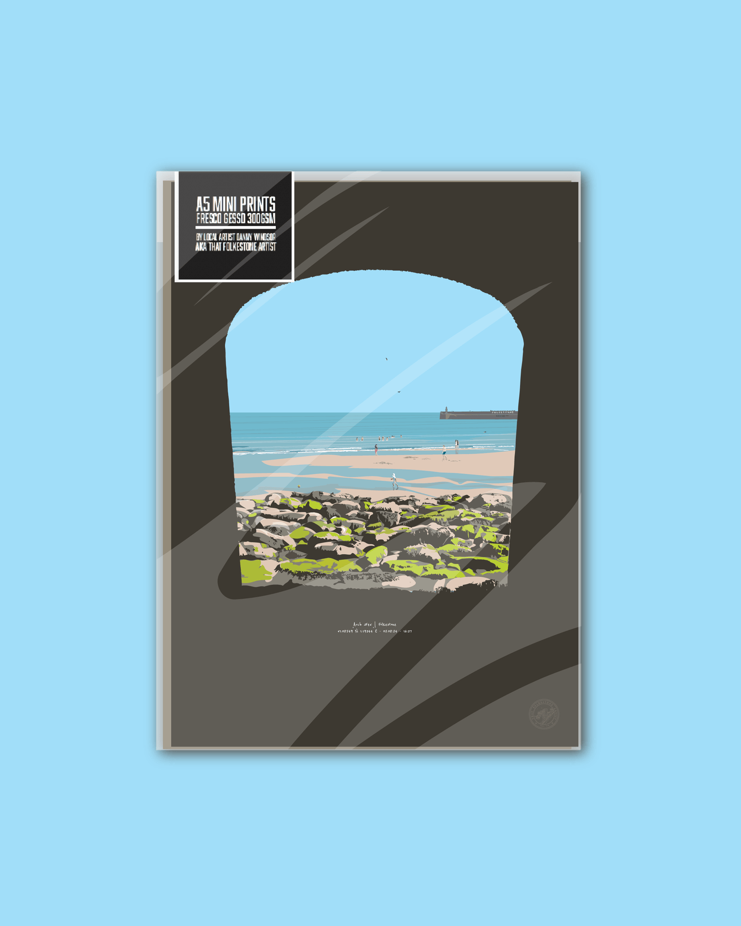 ARCH #45 -  Mini Art Print. Folkestone. A5