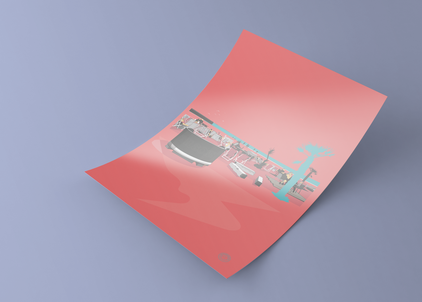 Folkestone Poster - 'I Used To Eat Candyfloss Here. Pink