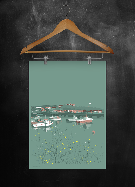 Folkestone Poster - 'Still Harbour' Folkestone Harbour