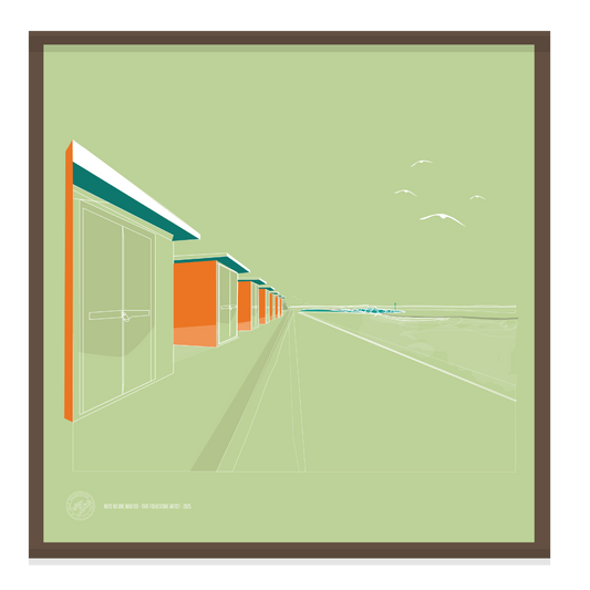 The Huts No One Wanted | Folkestone | Original Print