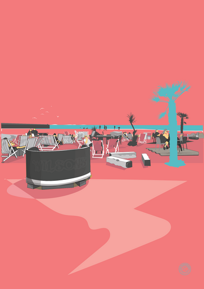 Folkestone Poster - 'I Used To Eat Candyfloss Here. Pink