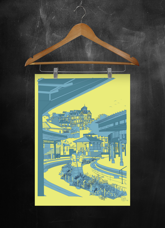 Folkestone Poster - 'Platform 2' Folkestone Harbour Station
